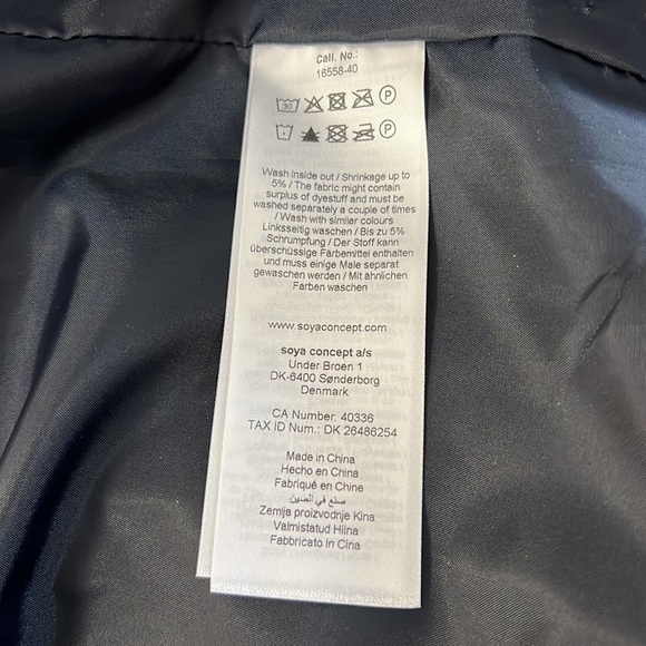 SOYACONCEPT European Lightweight Navy Coat - Picture 10 of 16